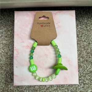 Green Beaded Bracelet